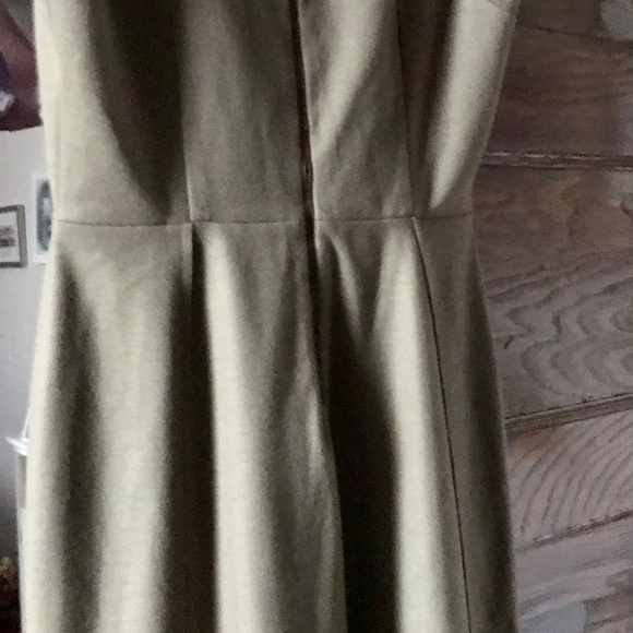 Ellie Tahari Callie light brown  dress with leather trim Brown dress, size 6-8 - Picture 5 of 5